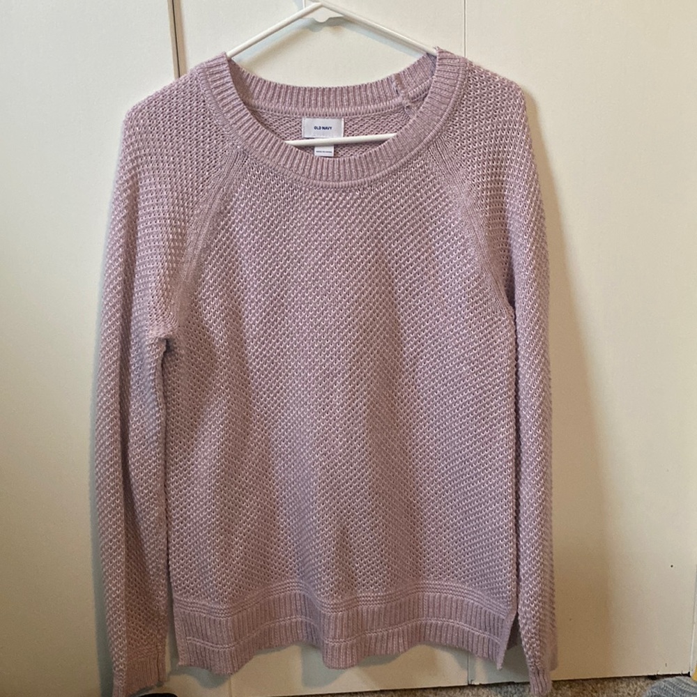 Never worn, purple, old navy, sweater, size medium.